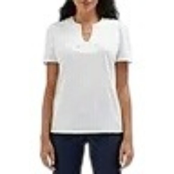 RAFAELLA $59 LADIES V-NECK KNIT SHORT SLEEVE TOP‎ SM NEW WITH TAG - Picture 1 of 12